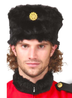 CHAPEAU EN FOURRURE NOIRE KOZAQUE