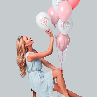 6 BALLONS EN LATEX SPECIAL EVJF